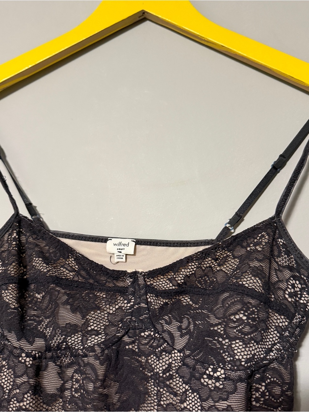 Aritzia black lace mini dress with adjustable straps. Size S - Picture 3 of 5